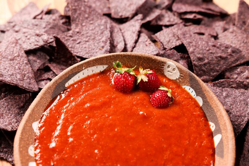 EL SEGUNDO-CA-SEPTEMBER 5, 2024: Strawberry ancho salsa. (Christina House / Los Angeles Times)