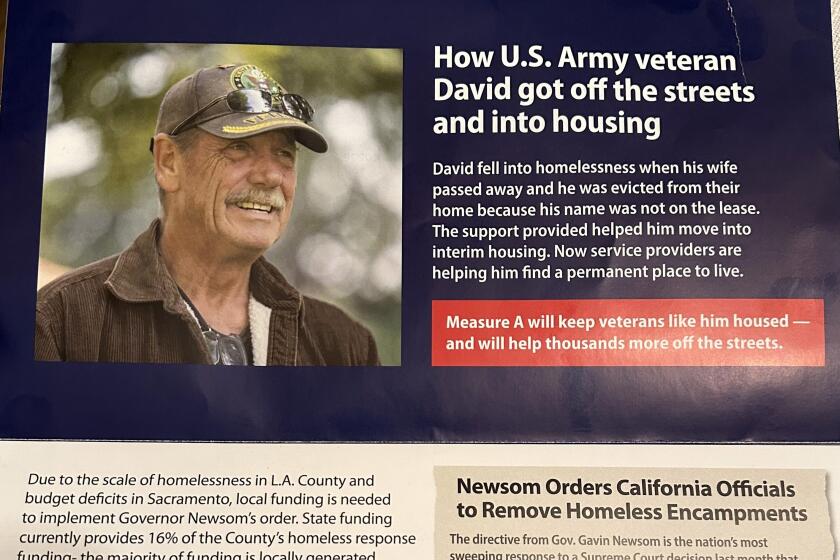 A flyer promoting a homelessness ballot measure leaves out a key fact: it's a tax increase.